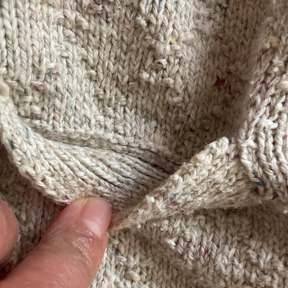 Vintage Russ Sport Speckled Cream Button-Up Vest Women’s Large - Picture 8 of 10